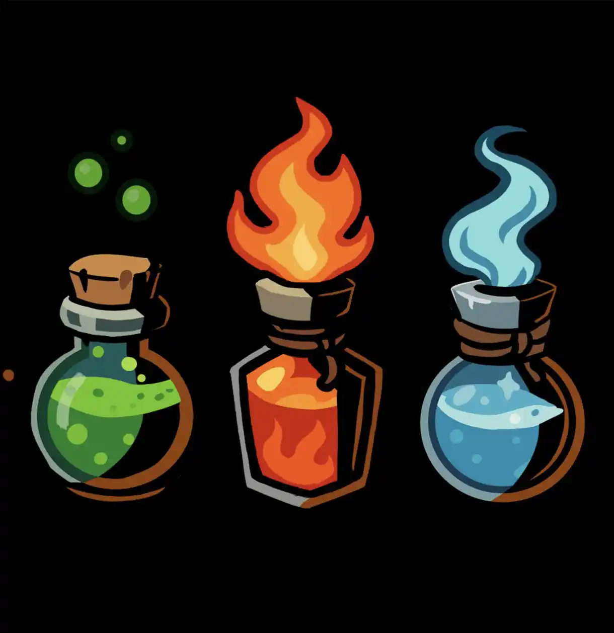 Potion bottle set