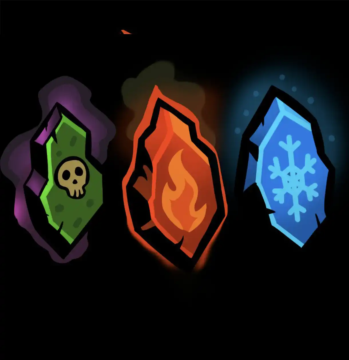 Elemental rune icons
