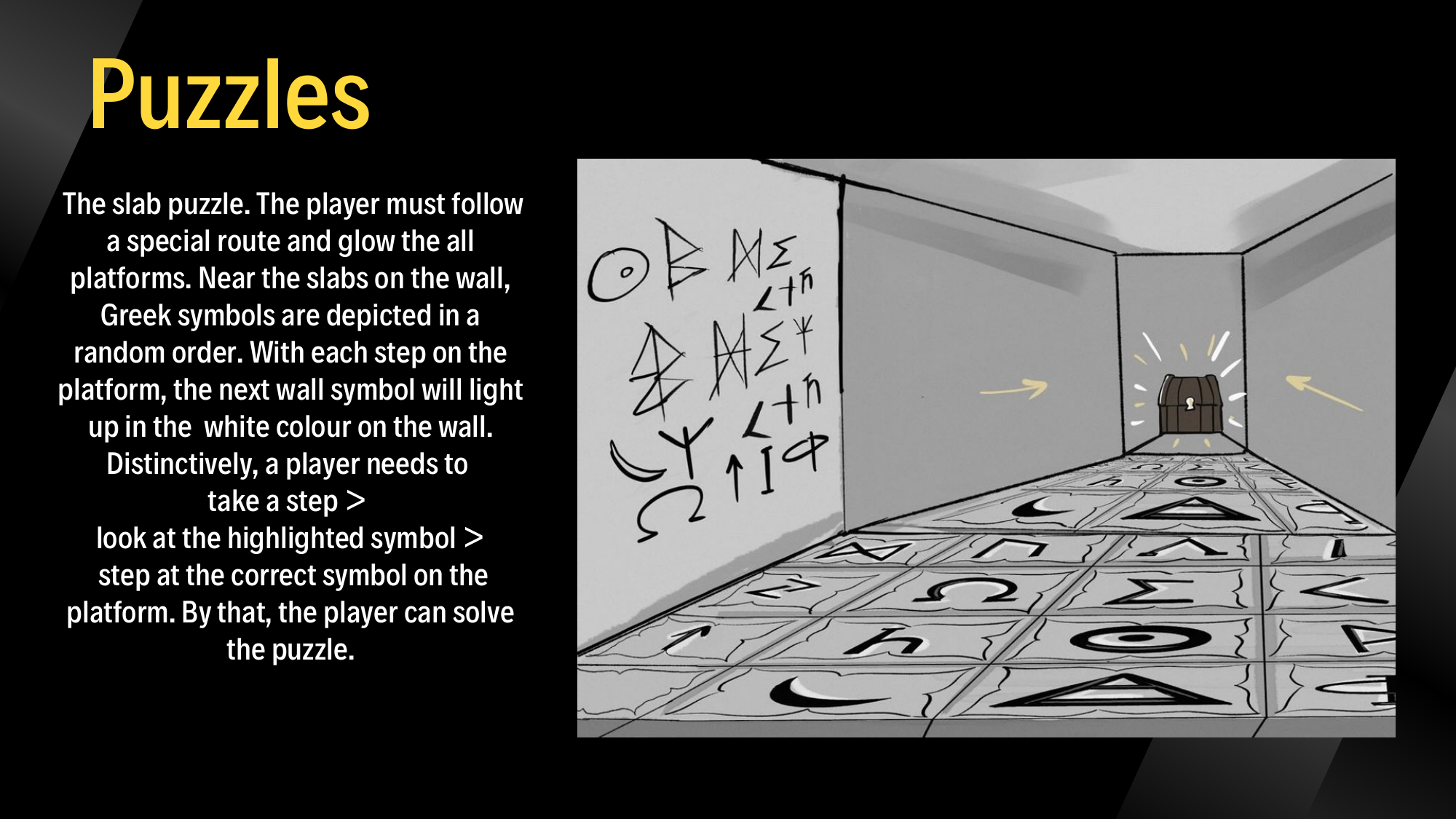 The Gloom — slab puzzle design sketch