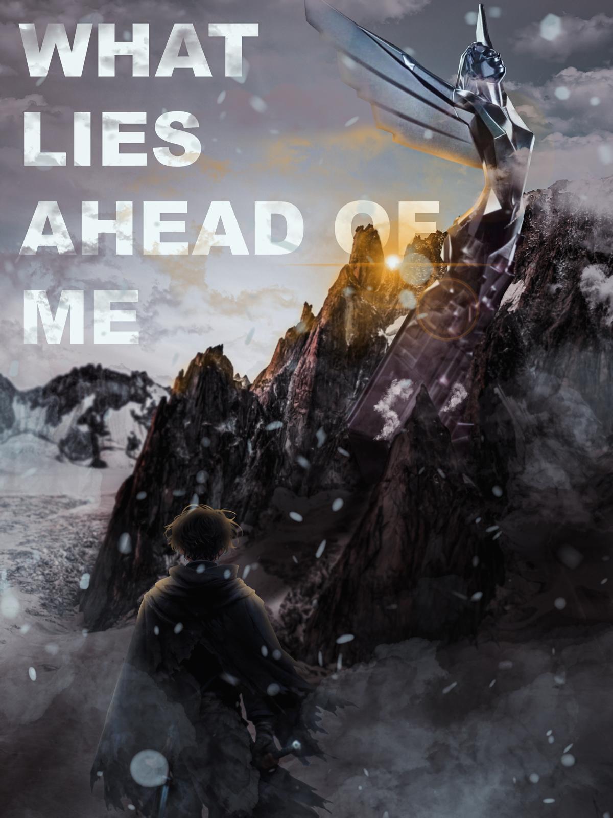 What Lies Ahead of Me — layered Photoshop photo-composite